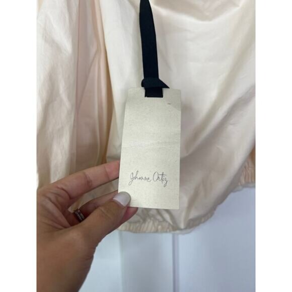NWT Johanna Ortiz Elastic Waist Florencia One-Shoulder Top Ecru Cream Size: 8 - Picture 4 of 8